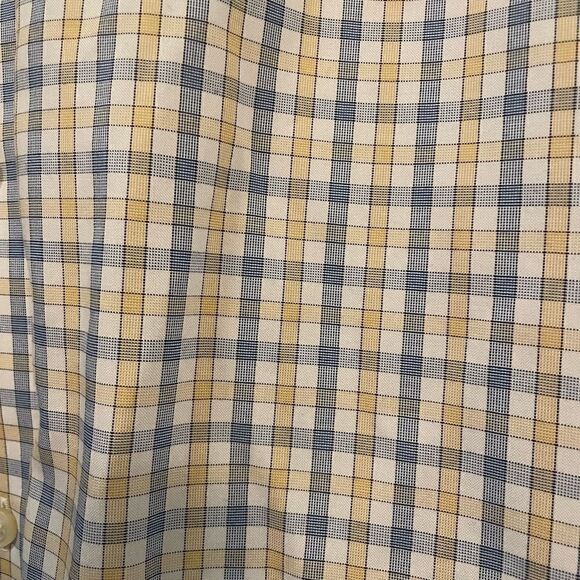 BANANA REPUBLIC button down up shirt plaid XL non iron slim fit - Picture 4 of 5